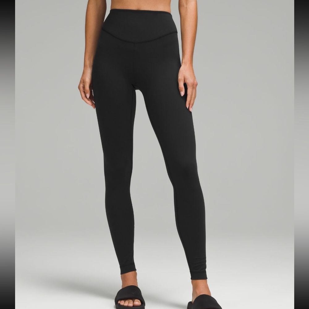 Lululemon Wunder Under Smooth Cover Leggings, in black, new with tags 25” inseam